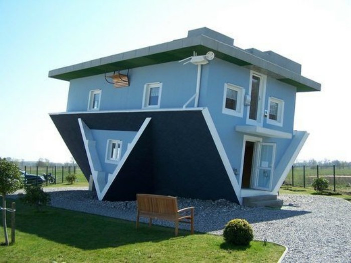 Upside Down House Photo Banner Photo